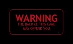 WARNING Card (100pk)