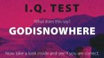 IQ test Godisnowhere (100pk)