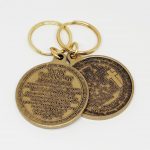 Ten Commandment Keychain (Antique Brass)